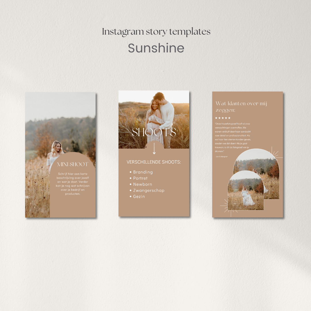 Sunshine Story Templates