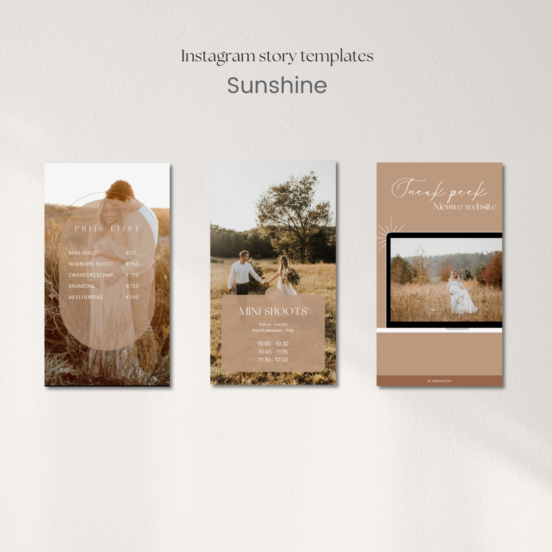 Sunshine Story Templates