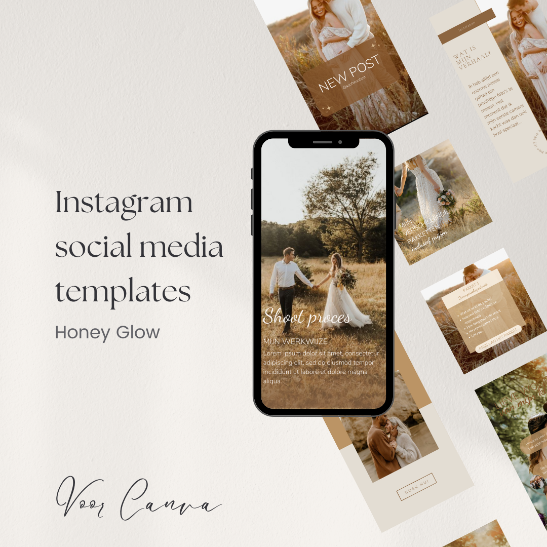 Honey Glow Social Media Story & Post Templates