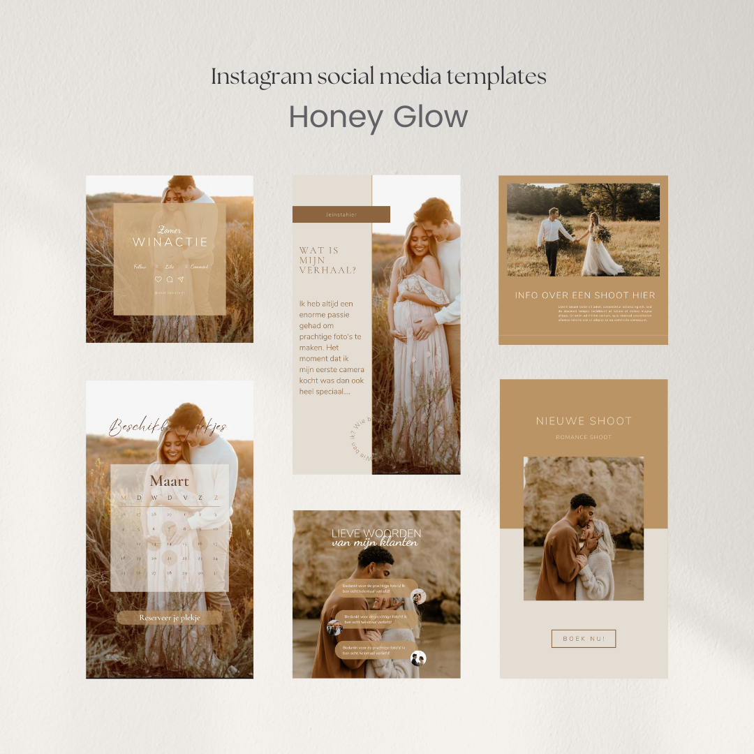 Honey Glow Social Media Story & Post Templates