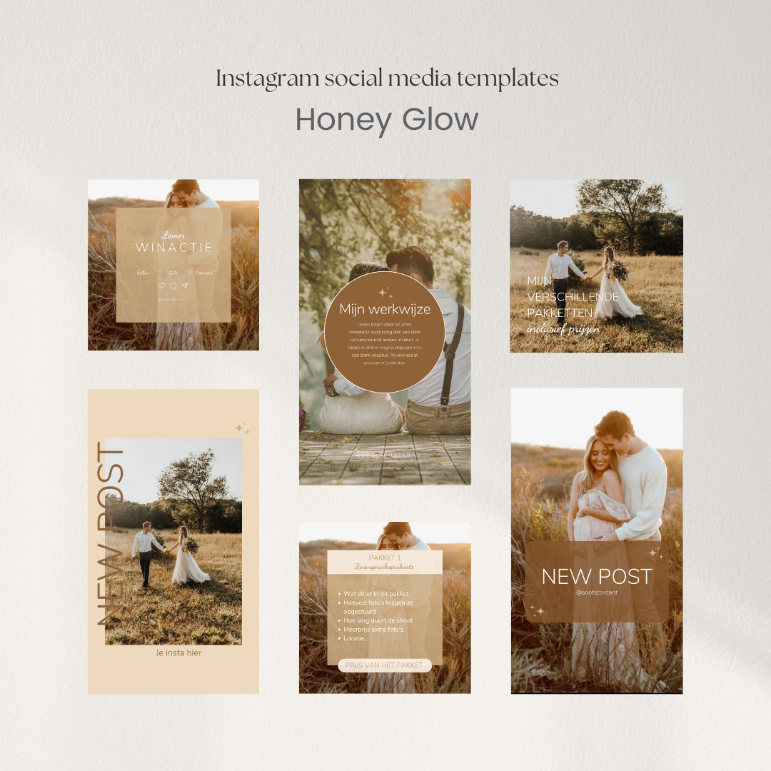 Honey Glow Social Media Story & Post Templates